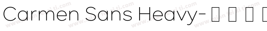Carmen Sans Heavy字体转换